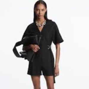 COS V-Neck Belted Playsuit